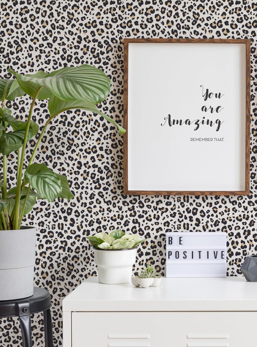 Leopard Print Is My Neutral Removable Peel And Stick Wallpaper – Little  Chickadee Walls