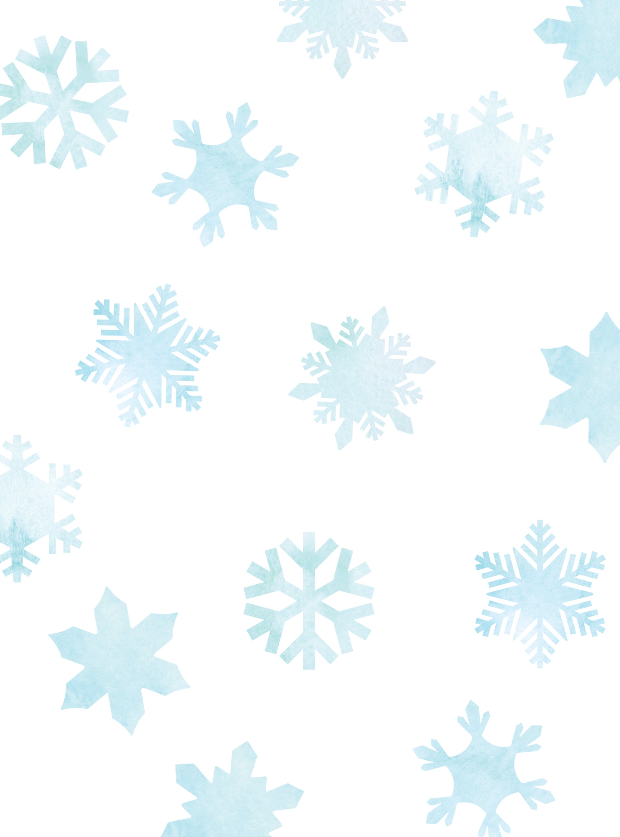 Winter Sky - Light Blue Snowflake Sprinkles