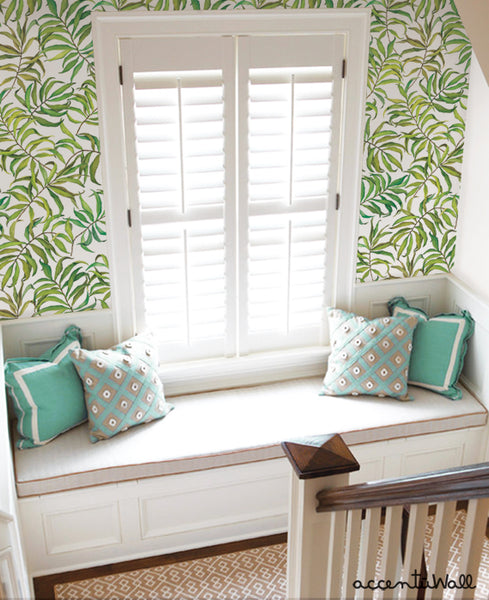 Tropical Leaves Wallpaper - Peel and Stick